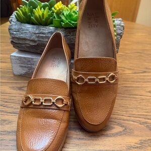 Naturalizer Brown Chain Loafers